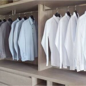 Polo by Ralph Lauren Men's Dress Shirts - White and Light Blue